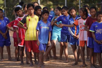 Getting ready for games day cambodia sports project