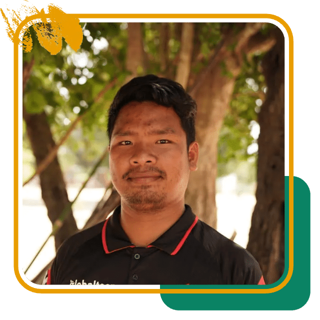 Kong Lak, head sports coach at the Globalteer Sports Programme in Siem Reap Kong Lak, head sports coach at the Globalteer Sports Programme in Siem Reap