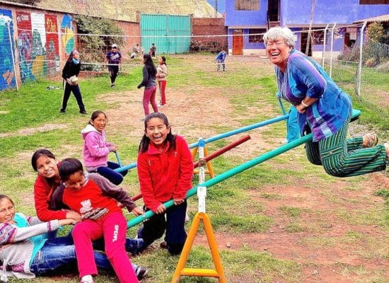 fun on the playground at Picaflor House"