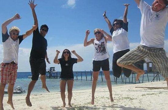 It's the weekend at the Borneo MArine and Coral Conservation Project"