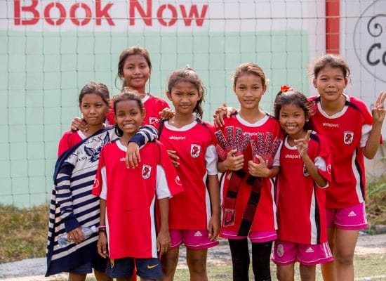 Girls in sports in Cambodia"