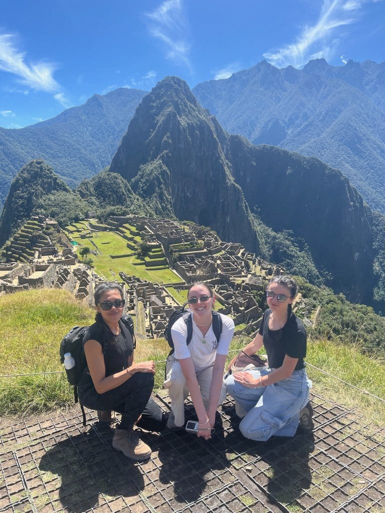Volunteers at Machu Picchu
