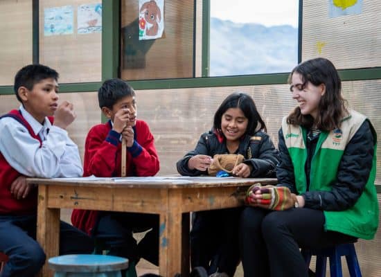 Volunteer teaching in Cusco, Peru"