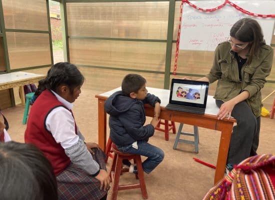 Workshop for the kids in Peru"
