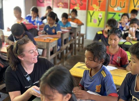 Volunteer assistant teacher at our Porject"