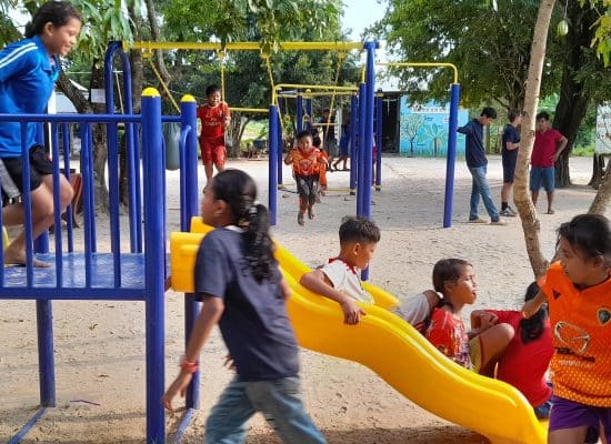 Playground at the Helping Hands School"
