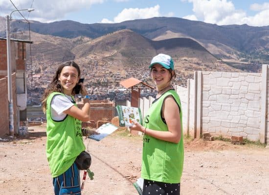 Volunteers joining a village dog campaign"
