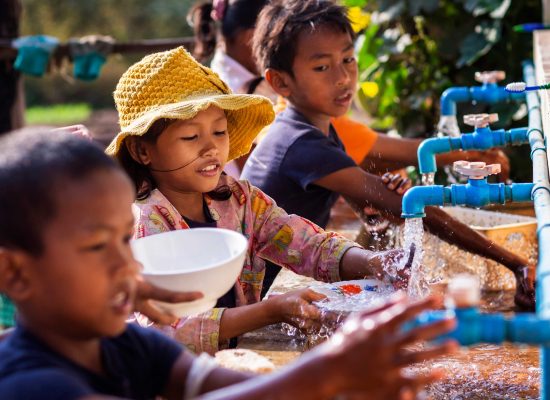 Clean water for the children at school"