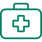 First aid kit icon
