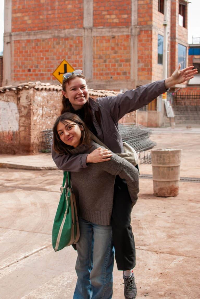 Volunteers exploring Cusco