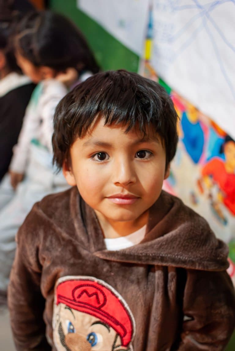Young boy at Picaflor House in Cusco